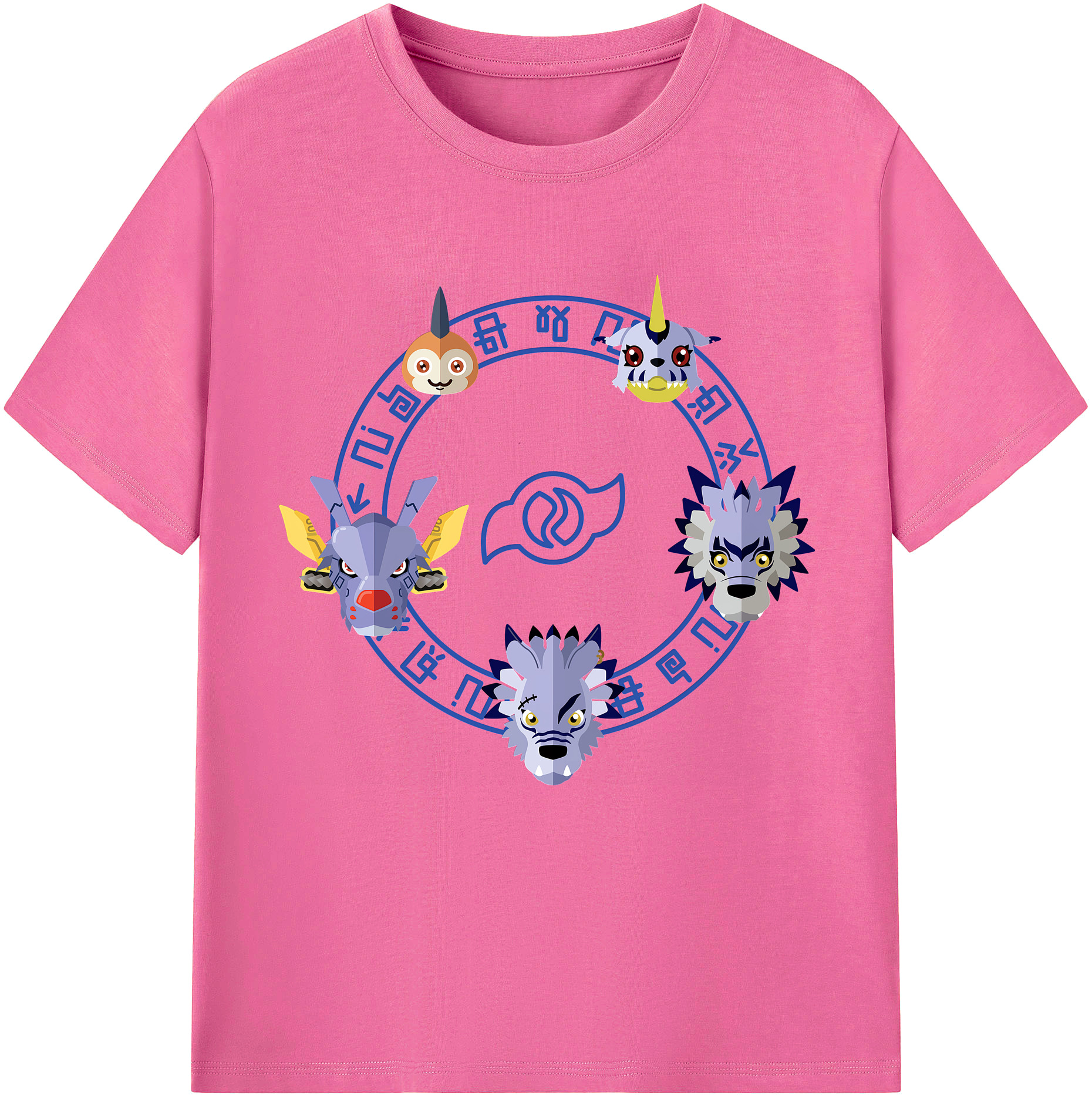 （画像用） Digimon デジタルモンスター/デジモン レディースカジュアルプリントTシャツ（綿100％）